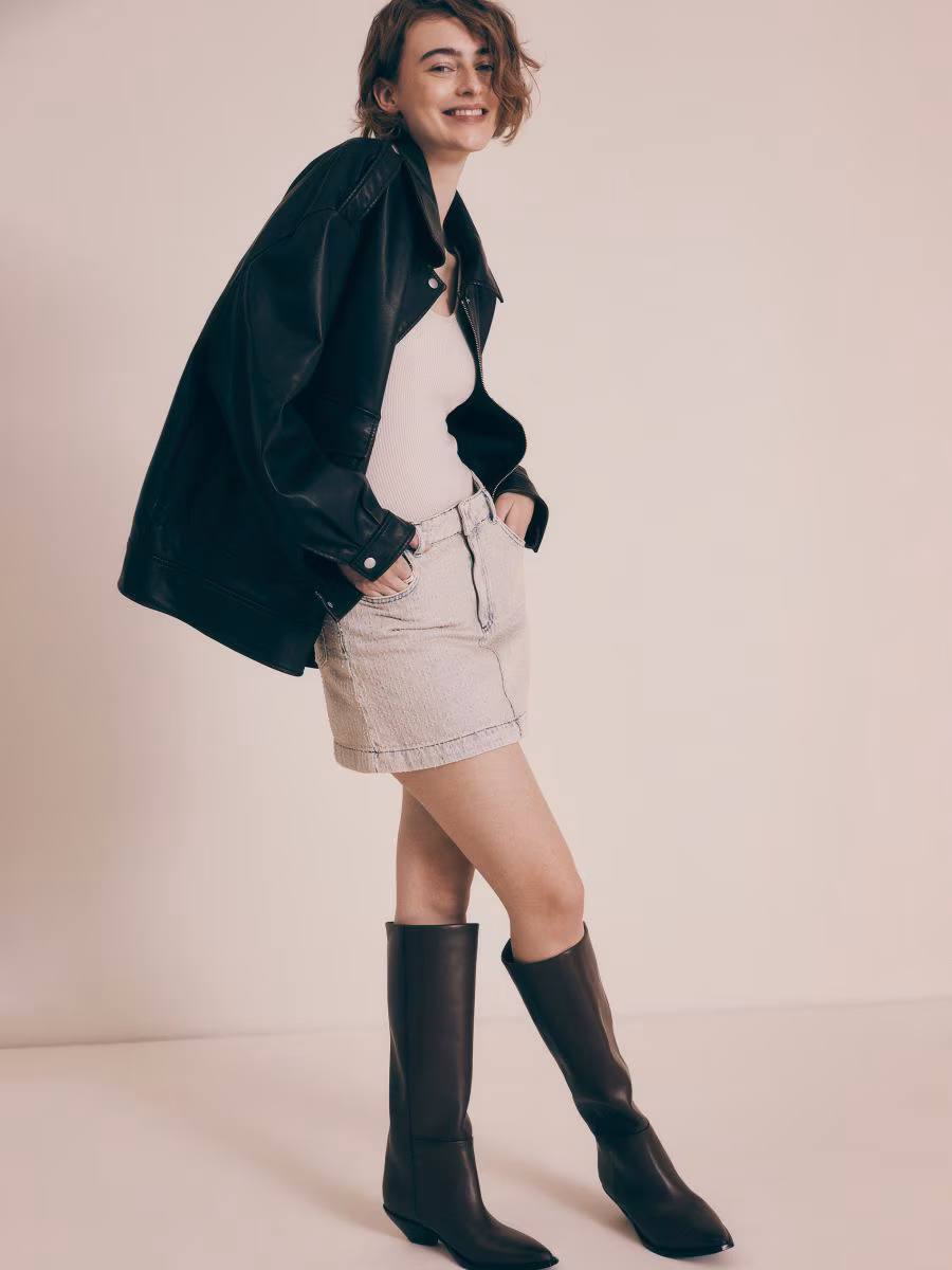 Denim Mini Skirt