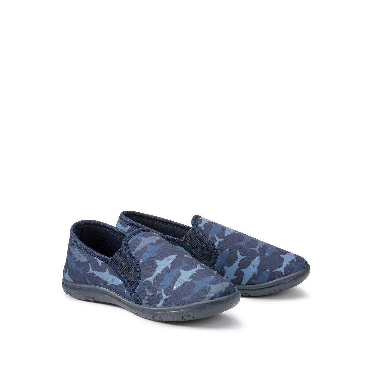 Chaussons charentaises, imprimé requins