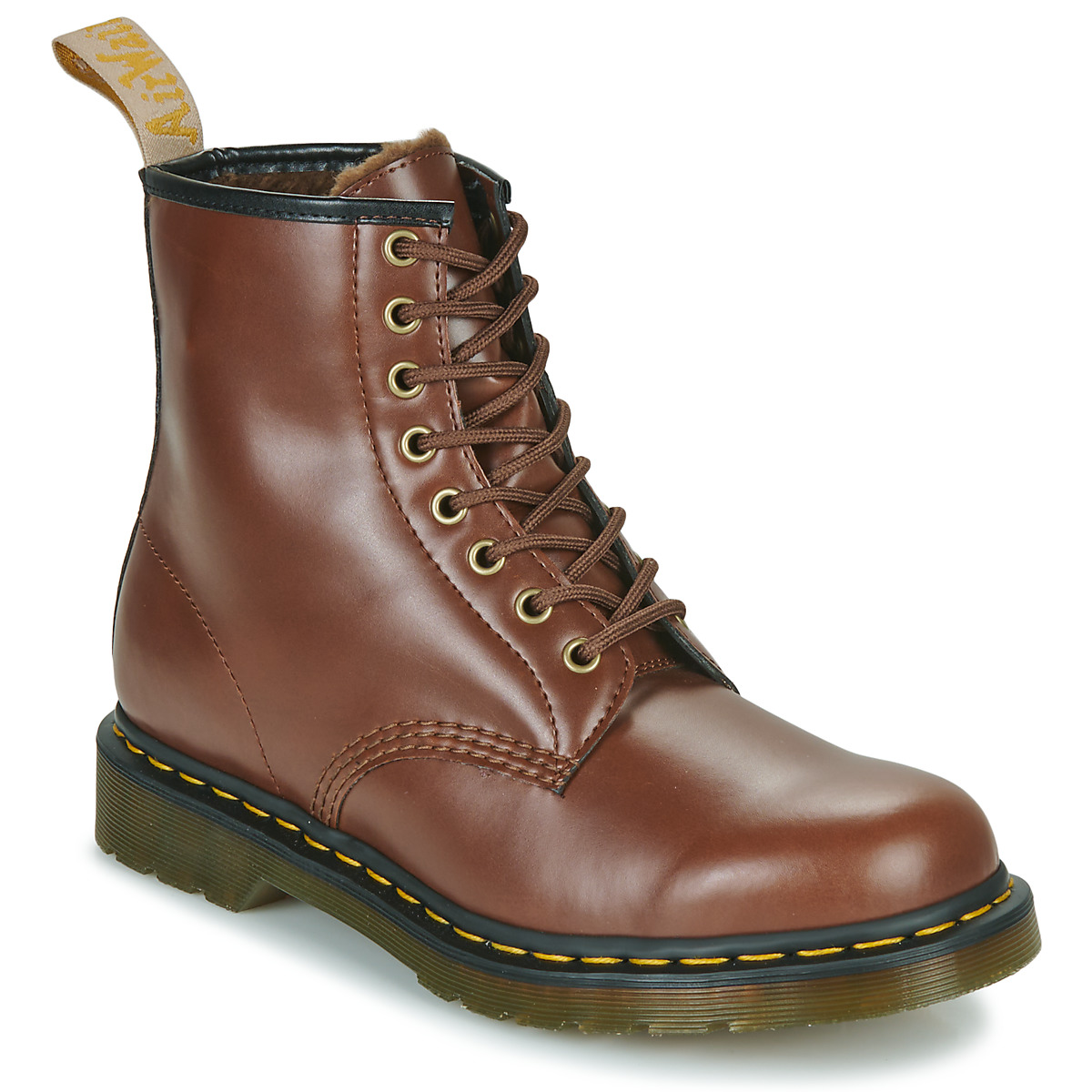 Dr. Martens - VEGAN 1460 BROWN NORFOLK - Brown