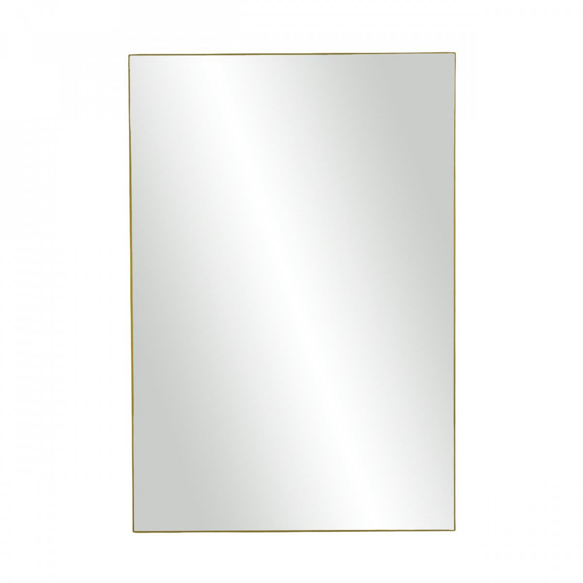 PALACE - Miroir rectangulaire 118x80cm contour métal doré