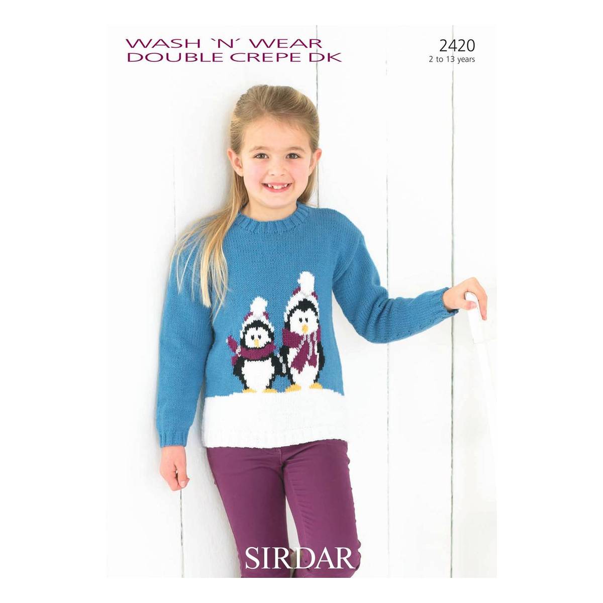 Sirdar Wash 'n' Wear Double Crepe Jumper Digital Pattern 2420