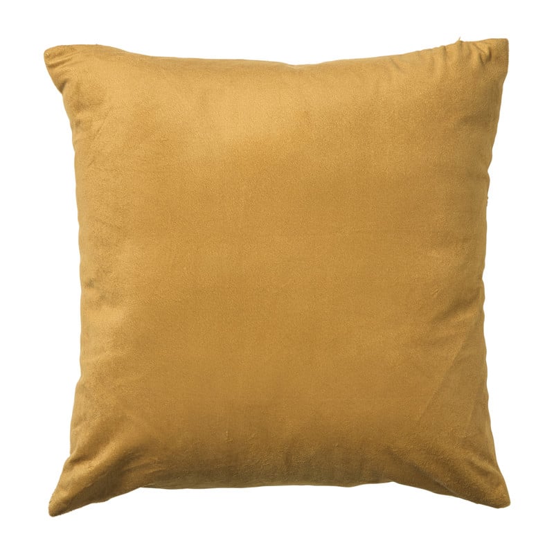 Kussen jacquard ruit - geel - 45x45 cm