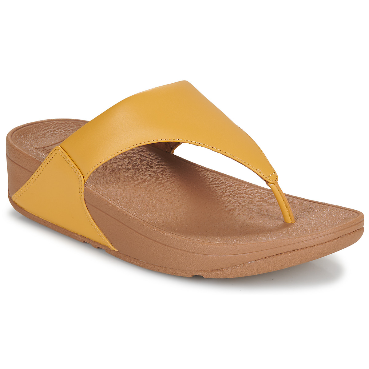 FitFlop - LULU LEATHER - Beige / Yellow