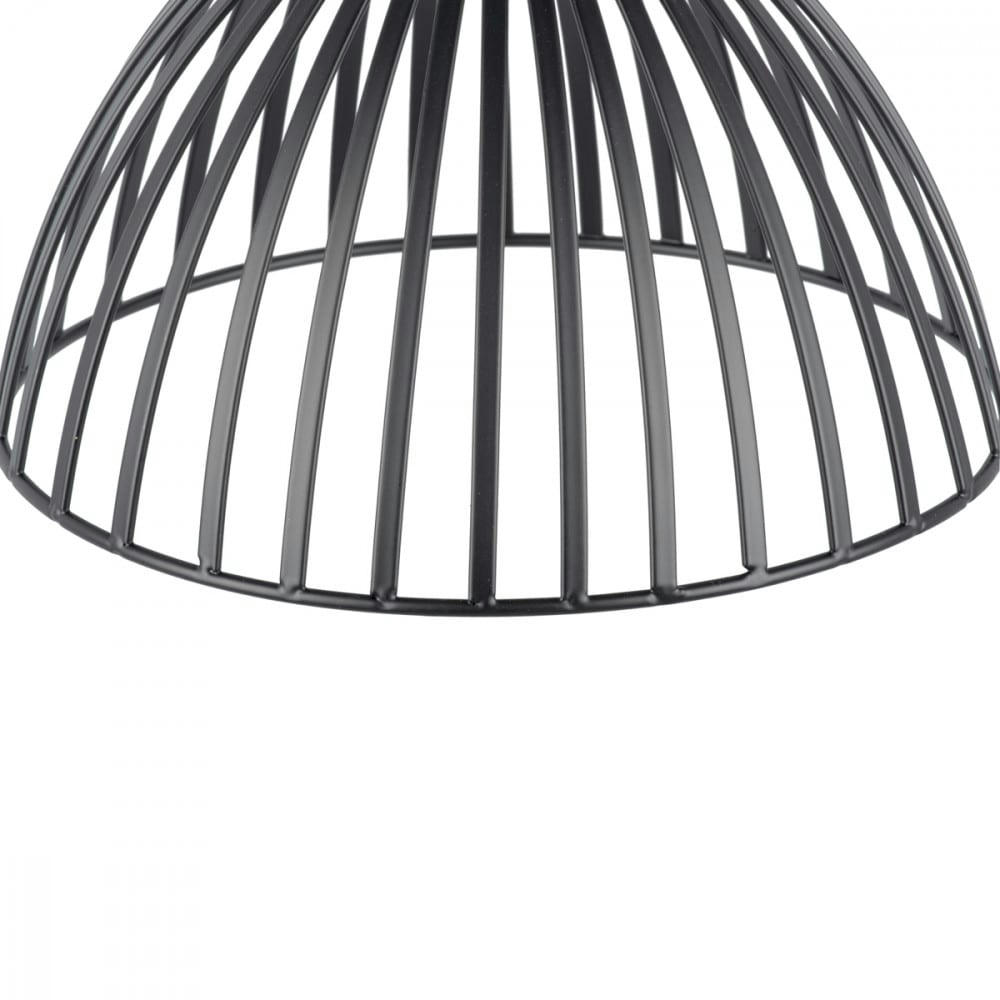 - Suspension en métal noir diam 25x25cm