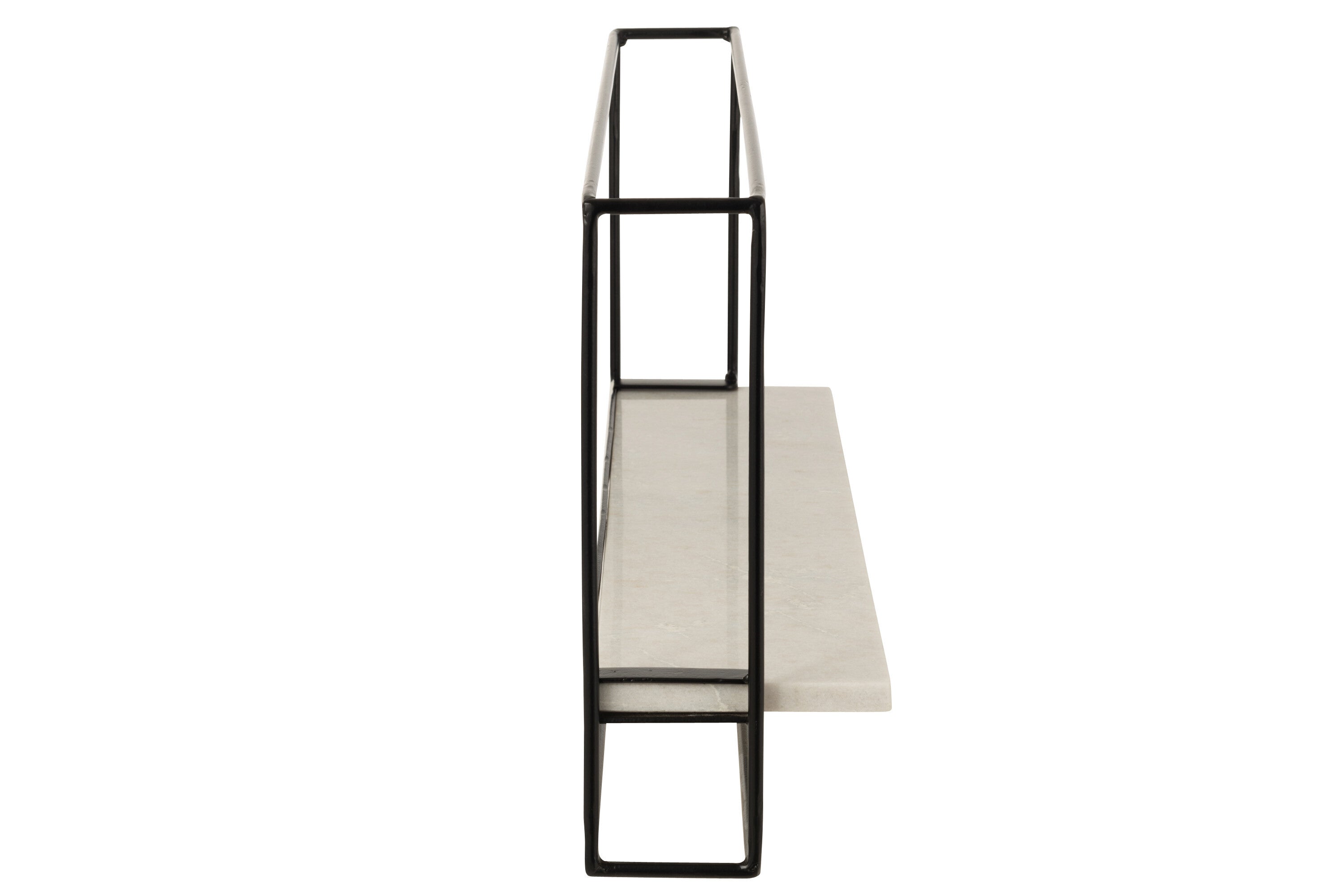 J-Line wandrek 1 Plank - ijzer/marmer - zwart/wit - large
