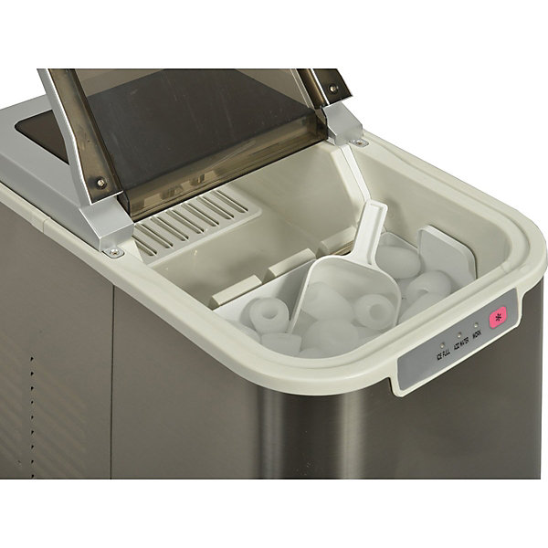 Machine à glaçons 140w 12kg/24h avec nettoyage automatique inox Kitchen Chef YT-E-005B1