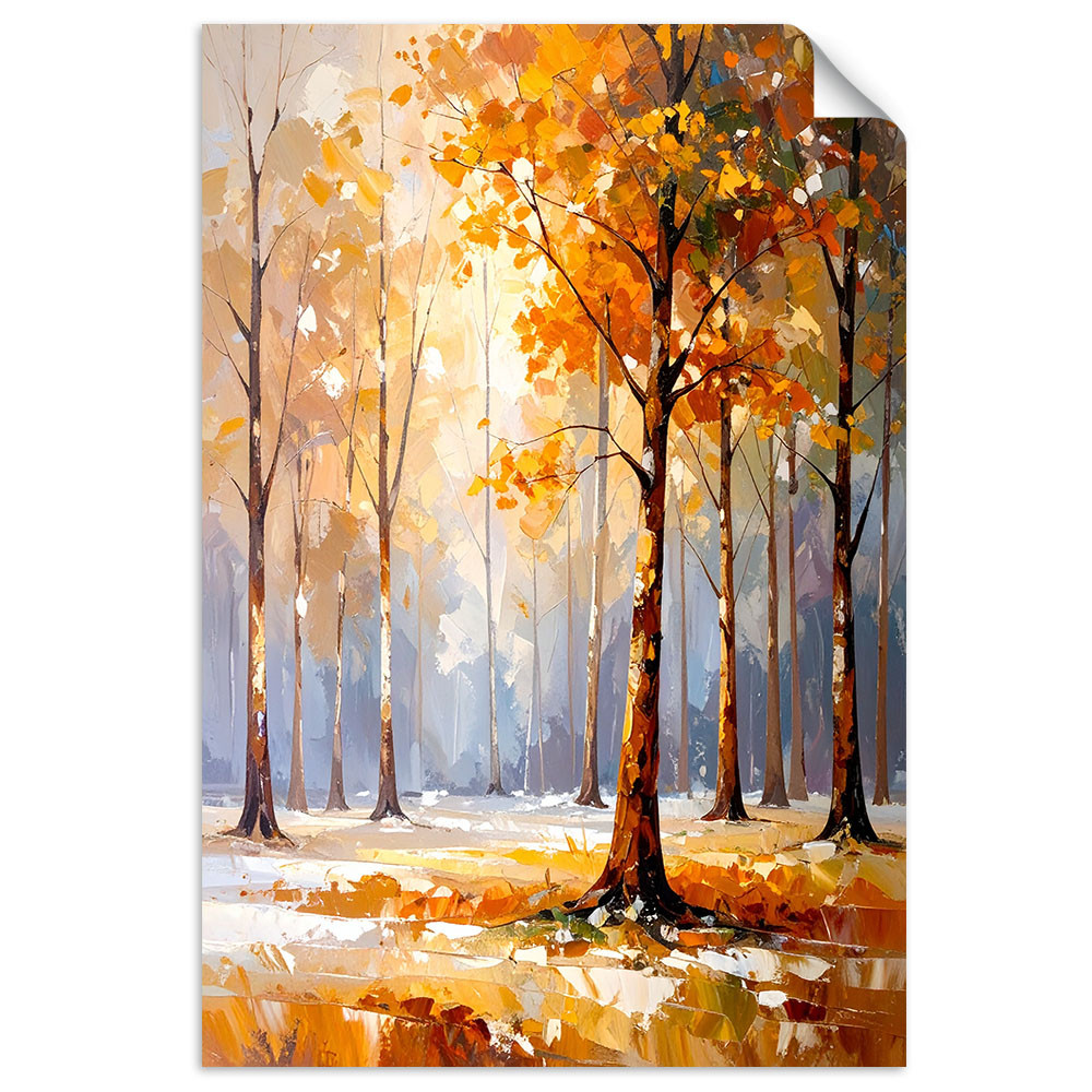 Naklejka na ścianę Feeby Krajobraz Drzewa Las Natura 20x30