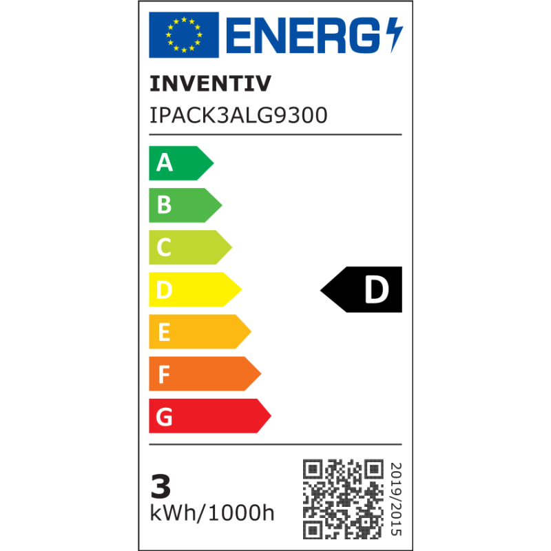 Ampoule capsule LED G9 blanc chaud 300 lm 2,2 W 3 pièces INVENTIV