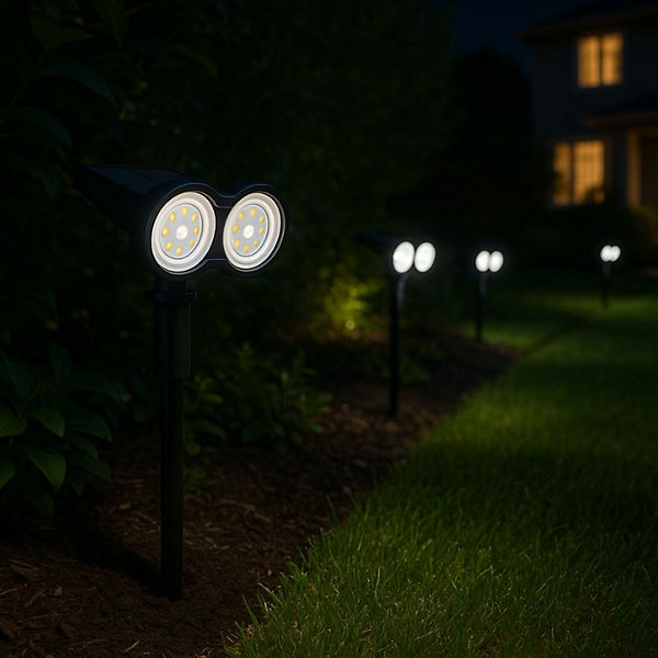 Lampe Solaire à Piquet IP44 80lm - Blanc Froid 6000K - 8000K - SILAMP