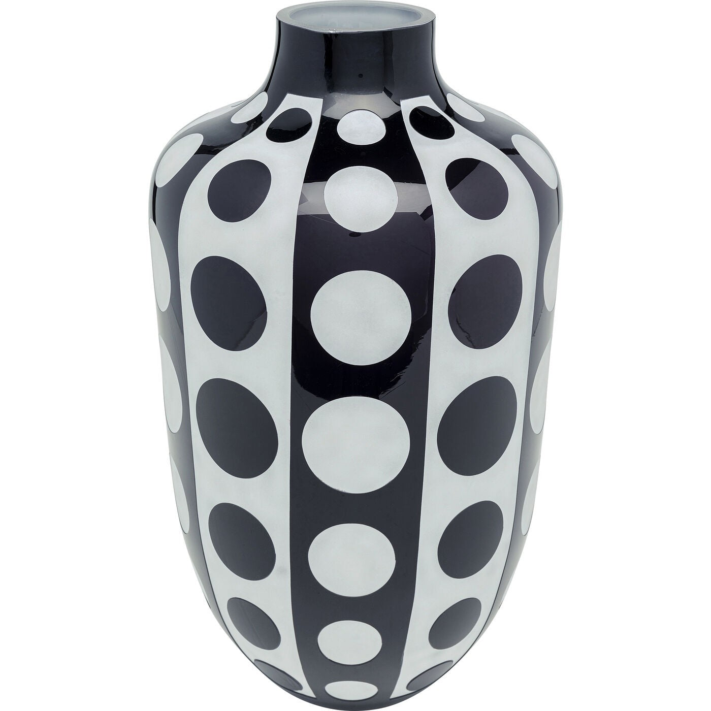 Kare Design Vaas Brillar zwart en wit 45cm