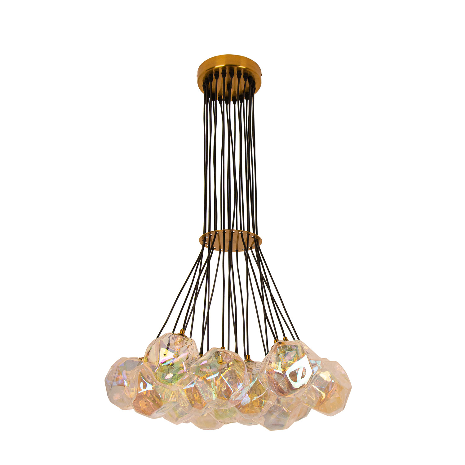 Lampa Sufitowa Wisząca Żyrandol Do Salonu Jadalni Złota