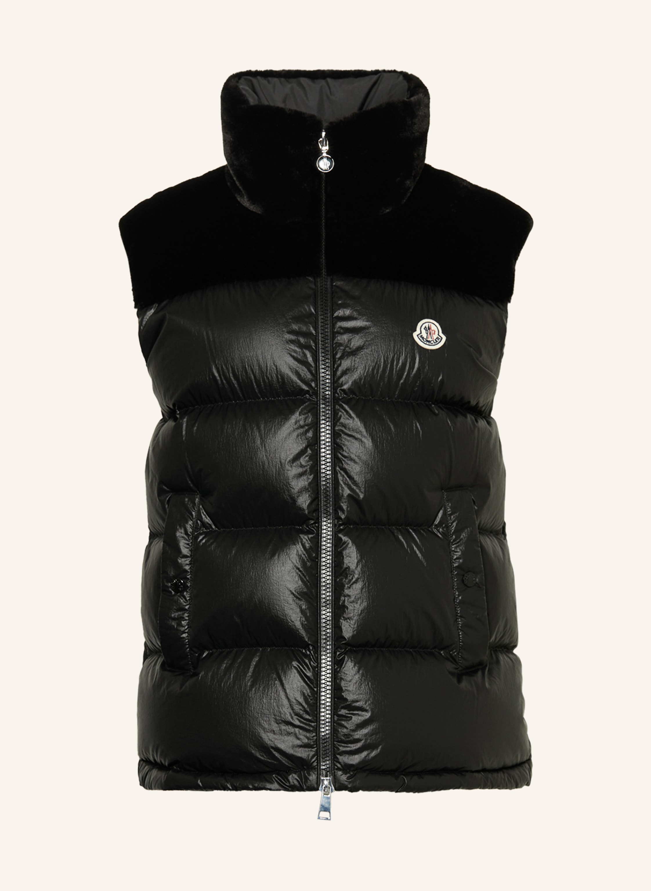 MONCLER Daunenweste LEMPA mit Kunstpelz