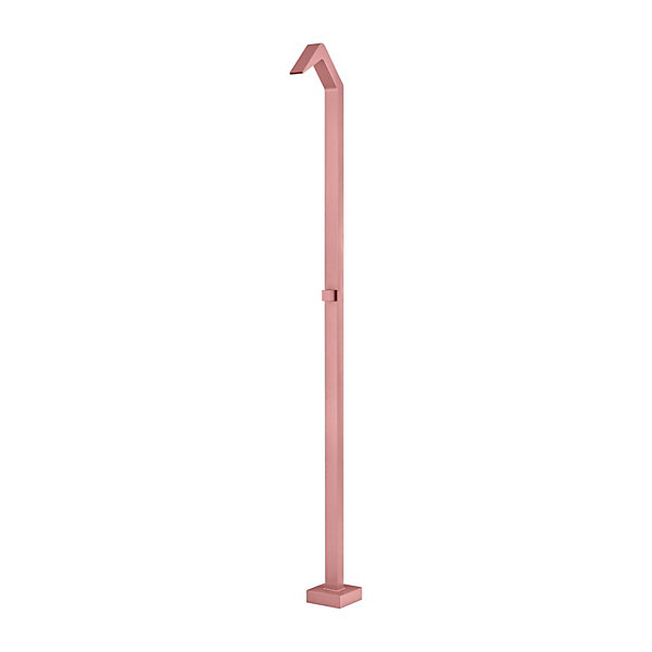 Douche de piscine en acier 316 design rose corail avec diffusor cascade