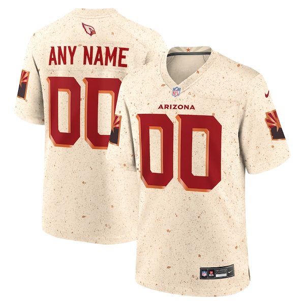 Arizona Cardinals Nike 2025 Rivalries Collection Custom Game Jersey - Natural