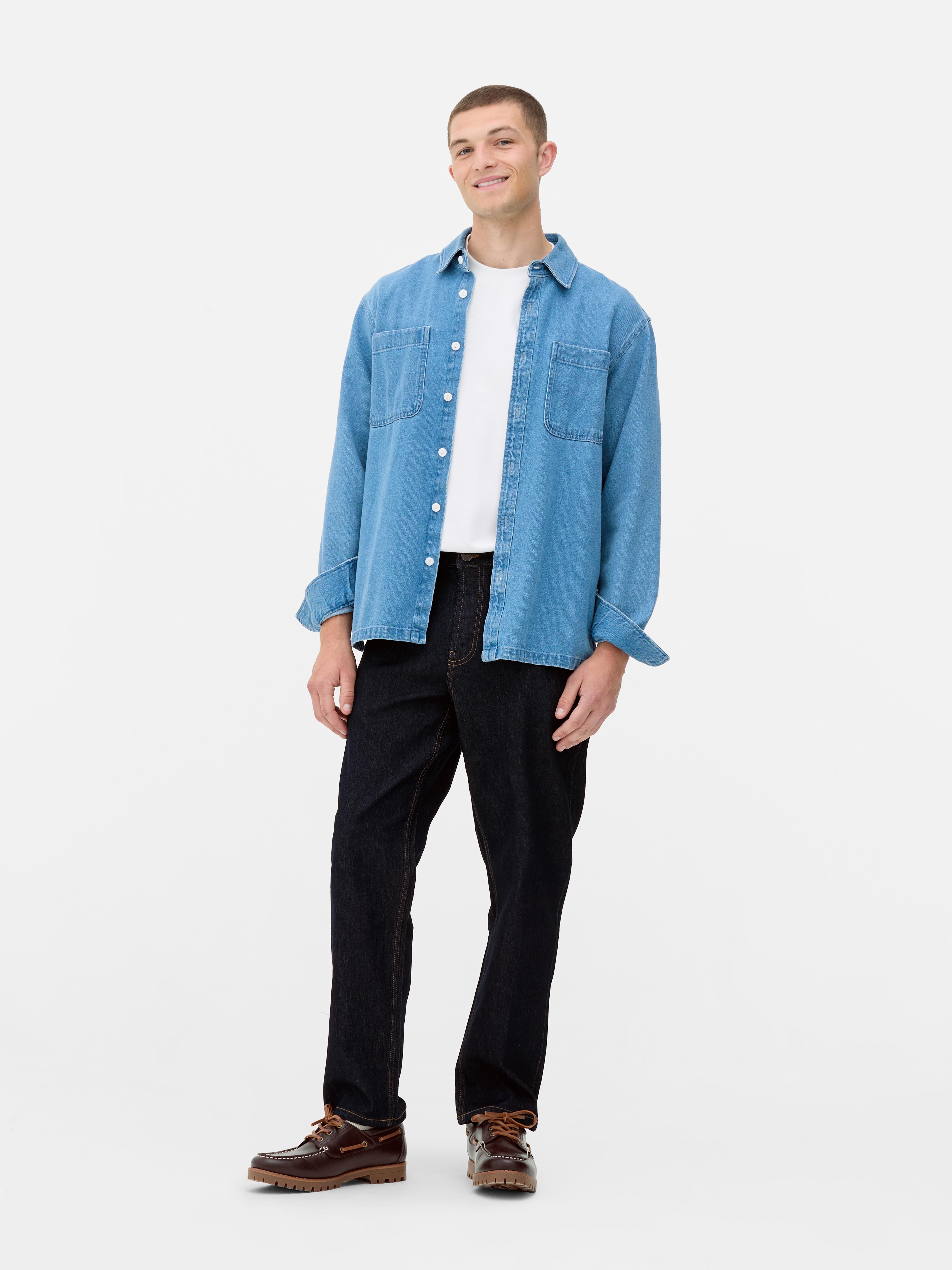 Mid-Rise Straight Leg Jeans