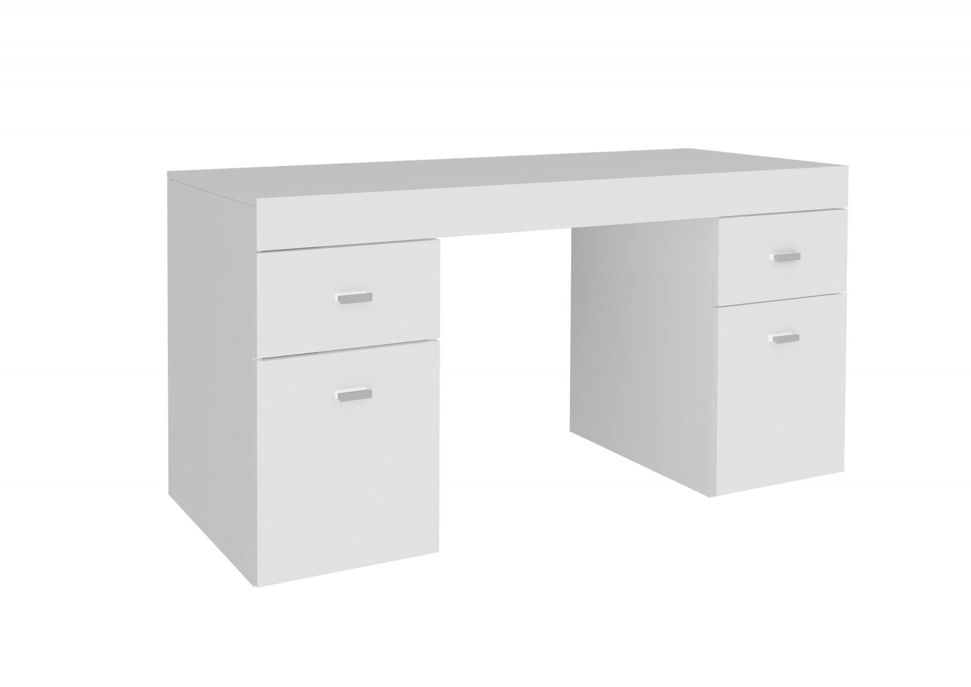 - Bureau avec commode effet bois