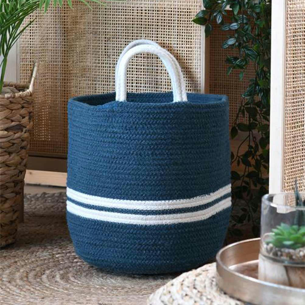 GUAM - Panier en coton bleu