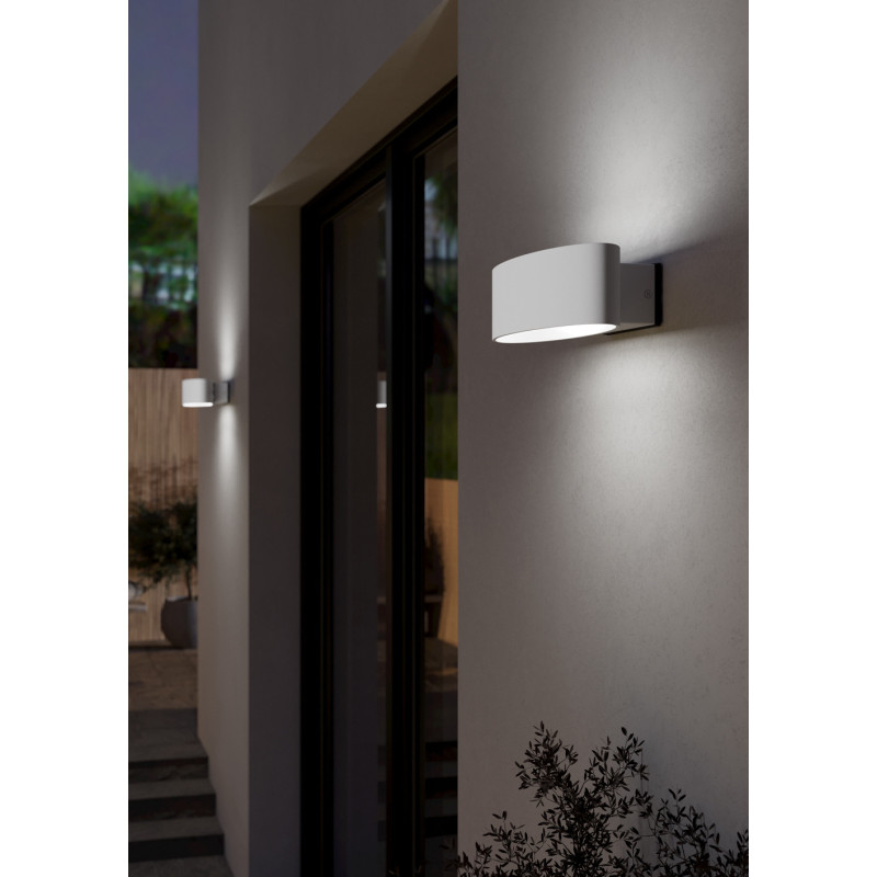 Applique extérieure LED Chinoa blanche 10 W EGLO