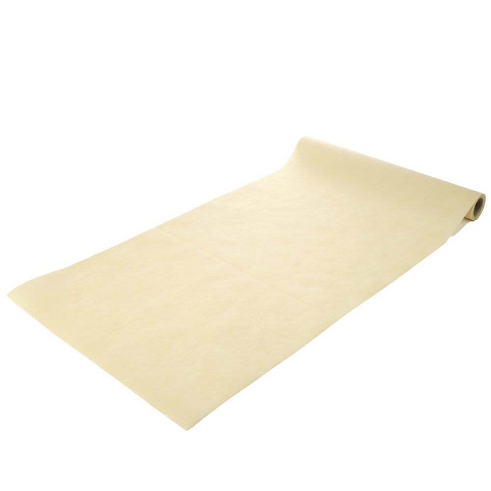 Chemin de table indéchirable prédécoupé polyester beige 40x480cm