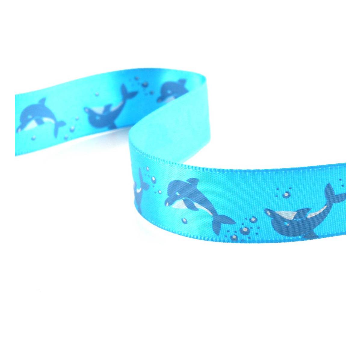 Dolphin Blue Satin Ribbon 16mm x 3m