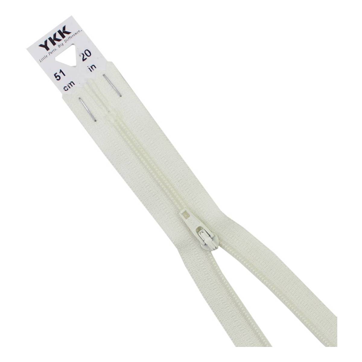 YKK Ivory Dress and Skirt Zip 51cm