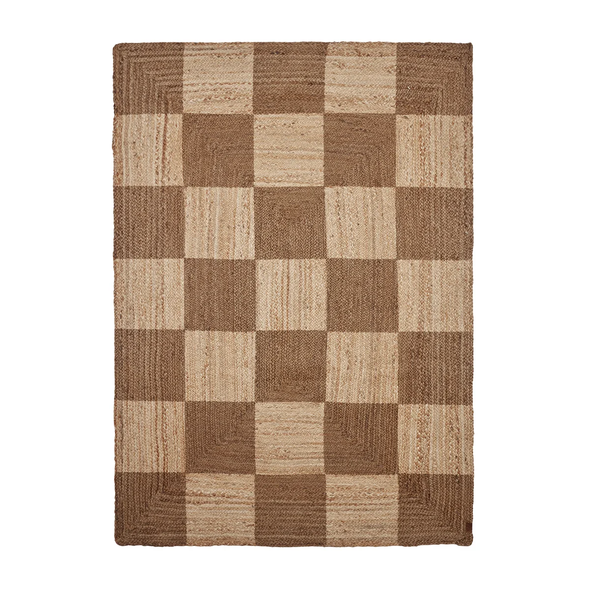 OYOY - Schach-Teppich, 200 x 140 cm, natur