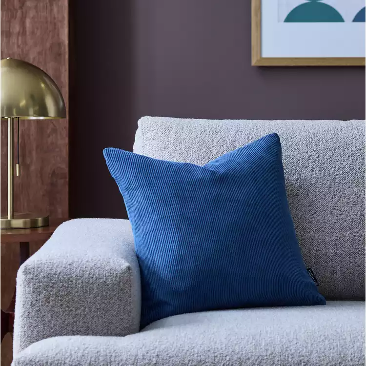 Habitat Cord Cushion Cover - Navy - 43x43cm