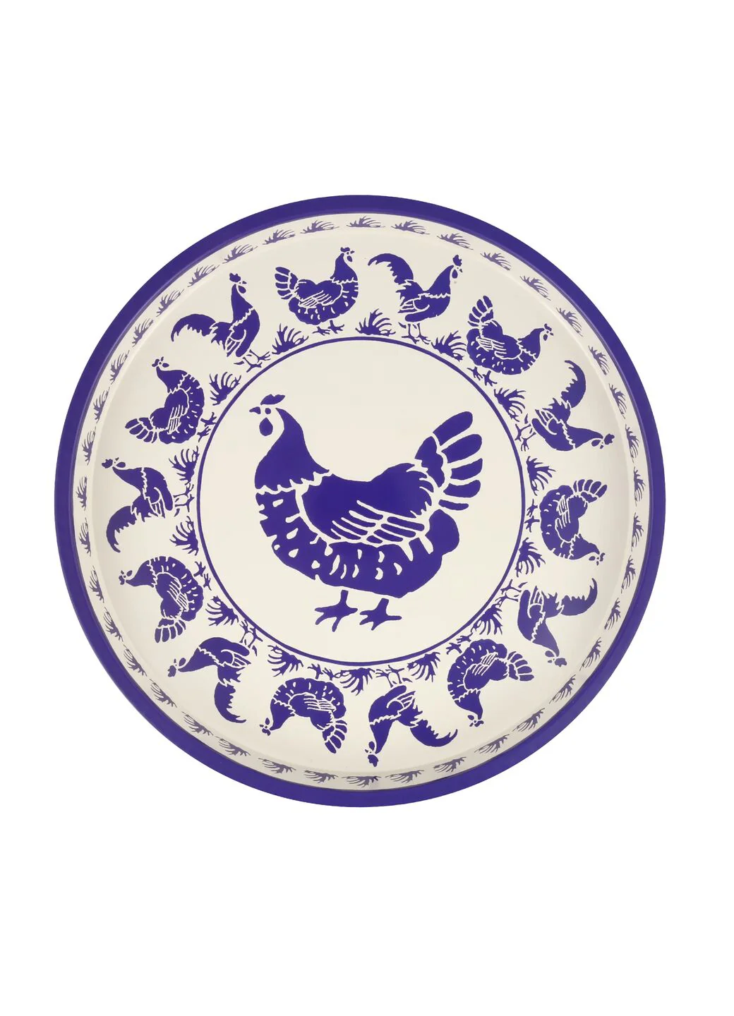 Blue Hen Round Tin Tray