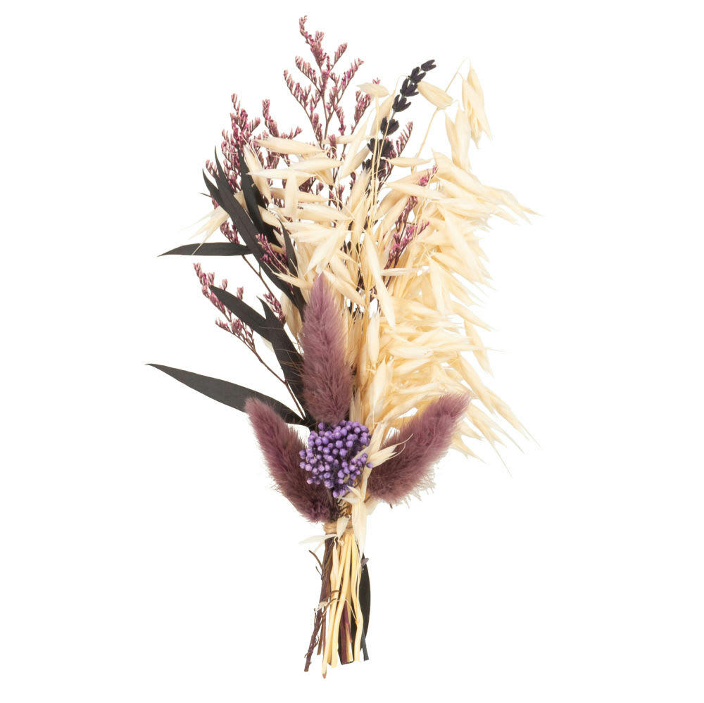 ZELIE - Bouquet de fleurs séchées violines et écrues