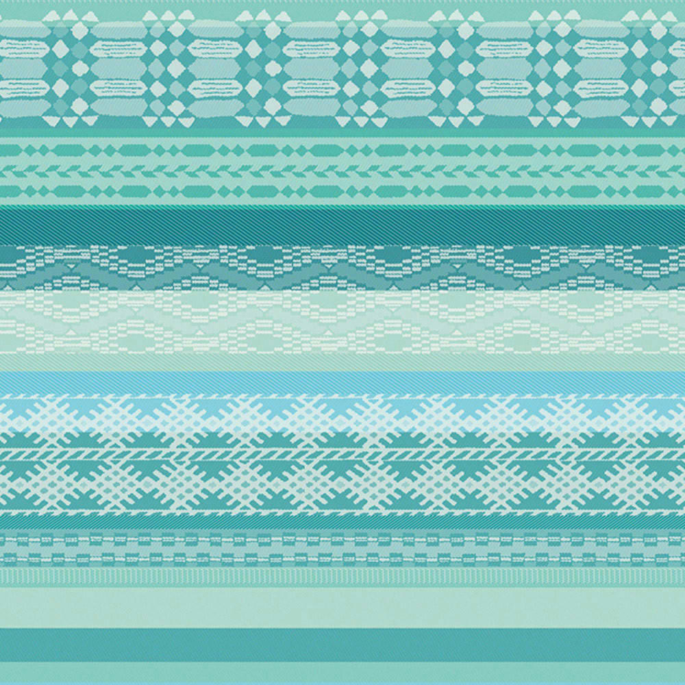 MILLE VERACRUZ AQUA - Serviette  pur coton bleu 48X48
