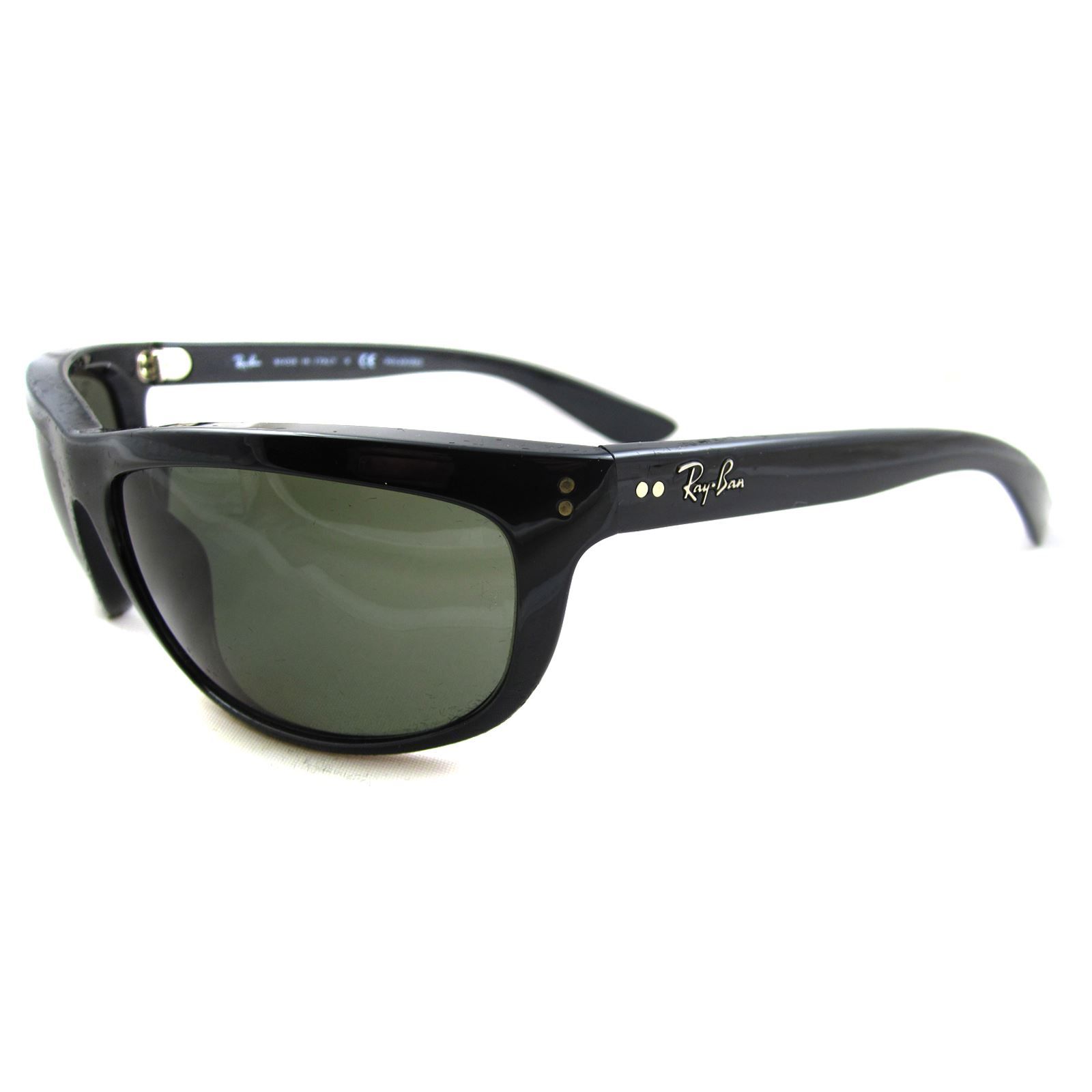 Ray-Ban Wrap Black Green Polarized Balorama 4089 Sunglasses