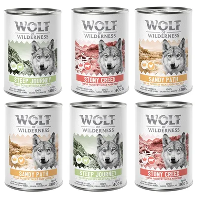 Wolf of Wilderness Adult 6 x 400g - With lots of fresh poultry