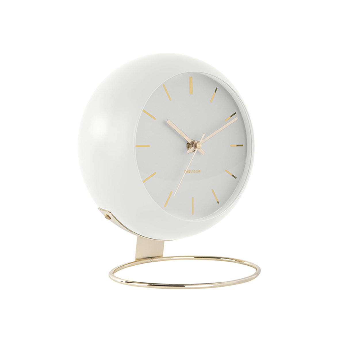 Karlsson tafelklok - wit - Ø21cm
