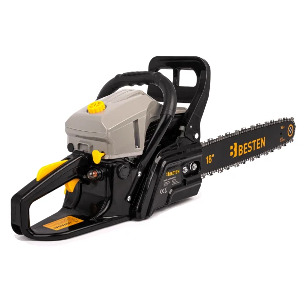 Piła spalinowa 58cm 2,8kW, 2 prowadnice 16/18", BESTEN BE-2865