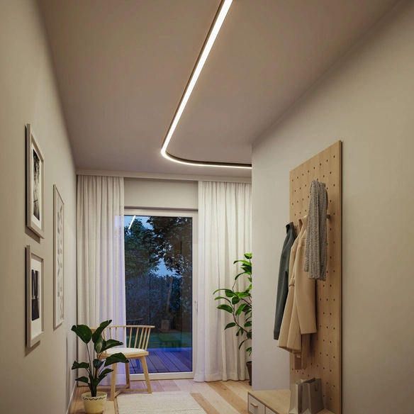 Lichtleiste »Linion«, 13 W, 24 V, signalschwarz, 3000 K, warmweiß