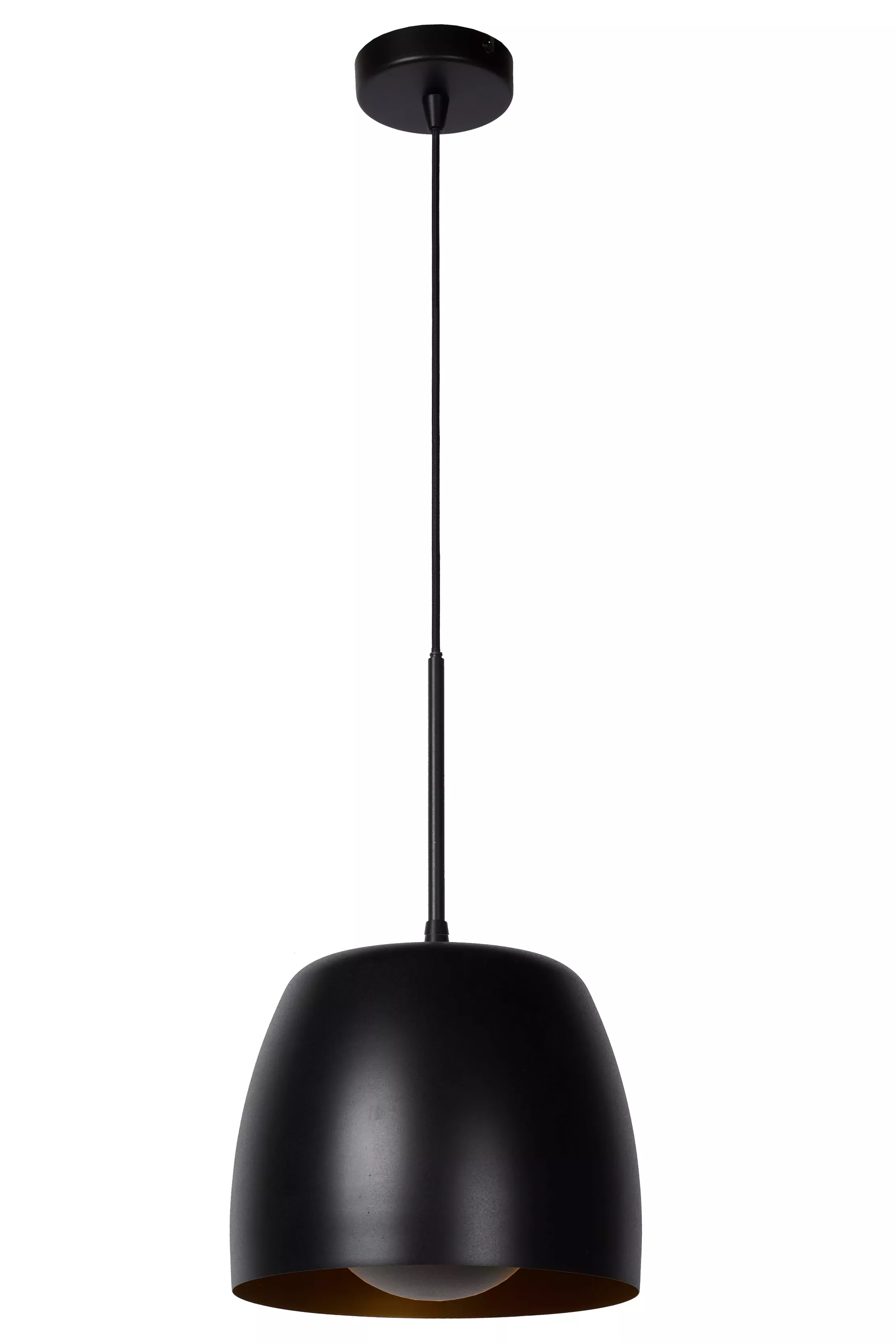 Lampa wisząca czarna NOLAN 1xE27x40W wym: 166,2x24x24 cm Lucide