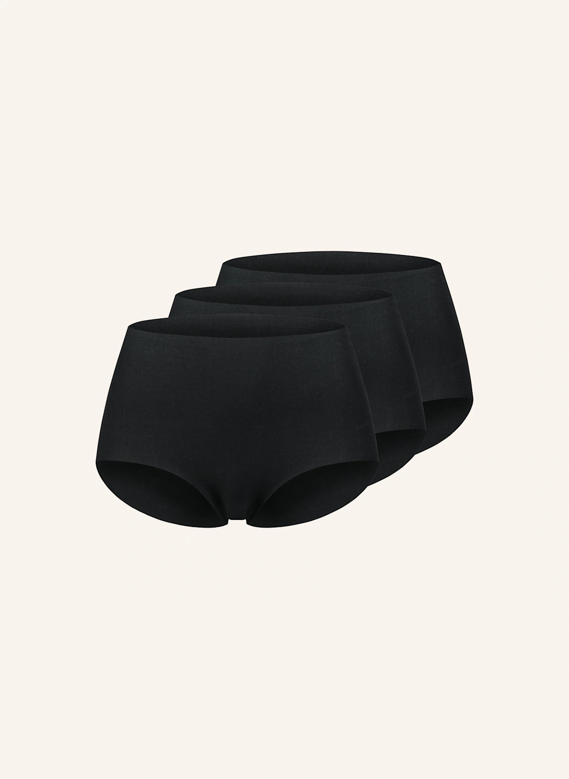 erlich textil 3er Pack Casual Cotton High Waist Slip mit Baumwolle (aus kontrolliert biologischem Anbau) - nahtlose Kanten