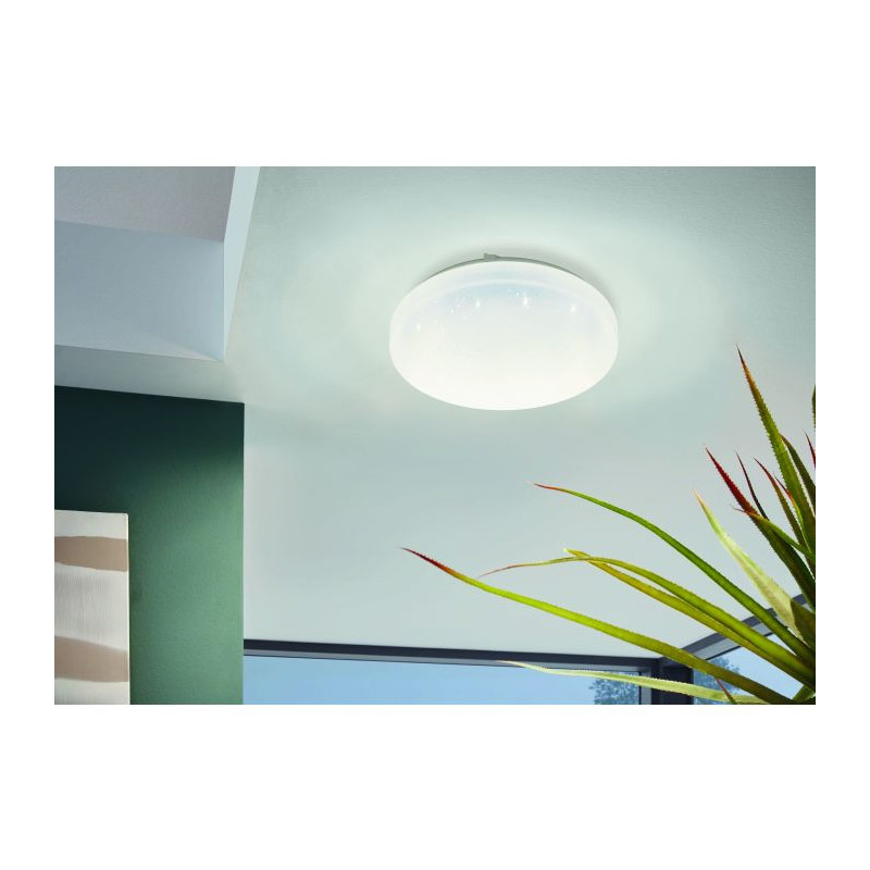 Plafonnier LED Frania blanc Ø 28 cm 1350 lm 11,5 W EGLO