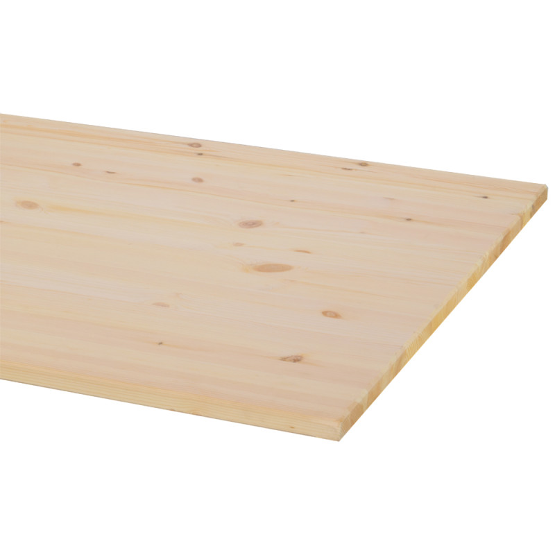 Plan de travail en pin massif 200 x 80 x 2,8 cm CANDO