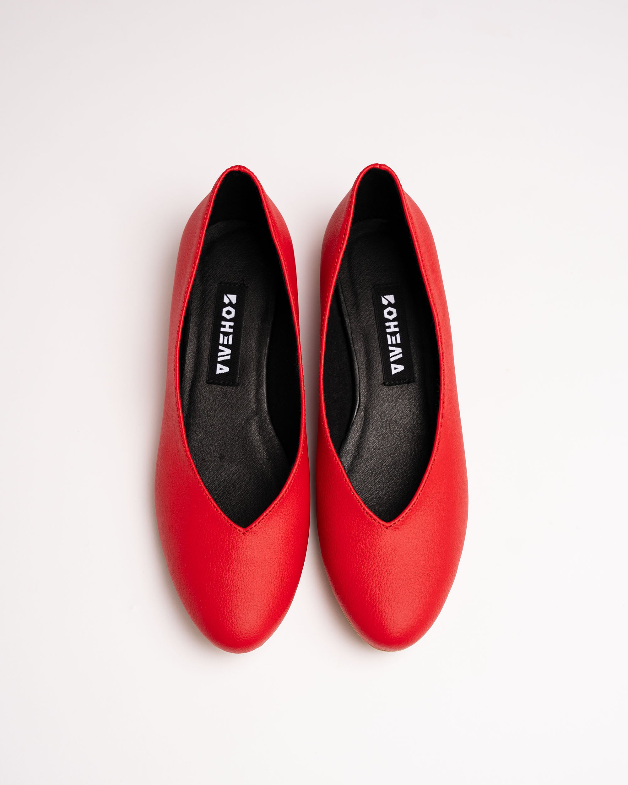 BOHEMA - Pumps Red, ze skóry roślinnej, polska rodzinna marka