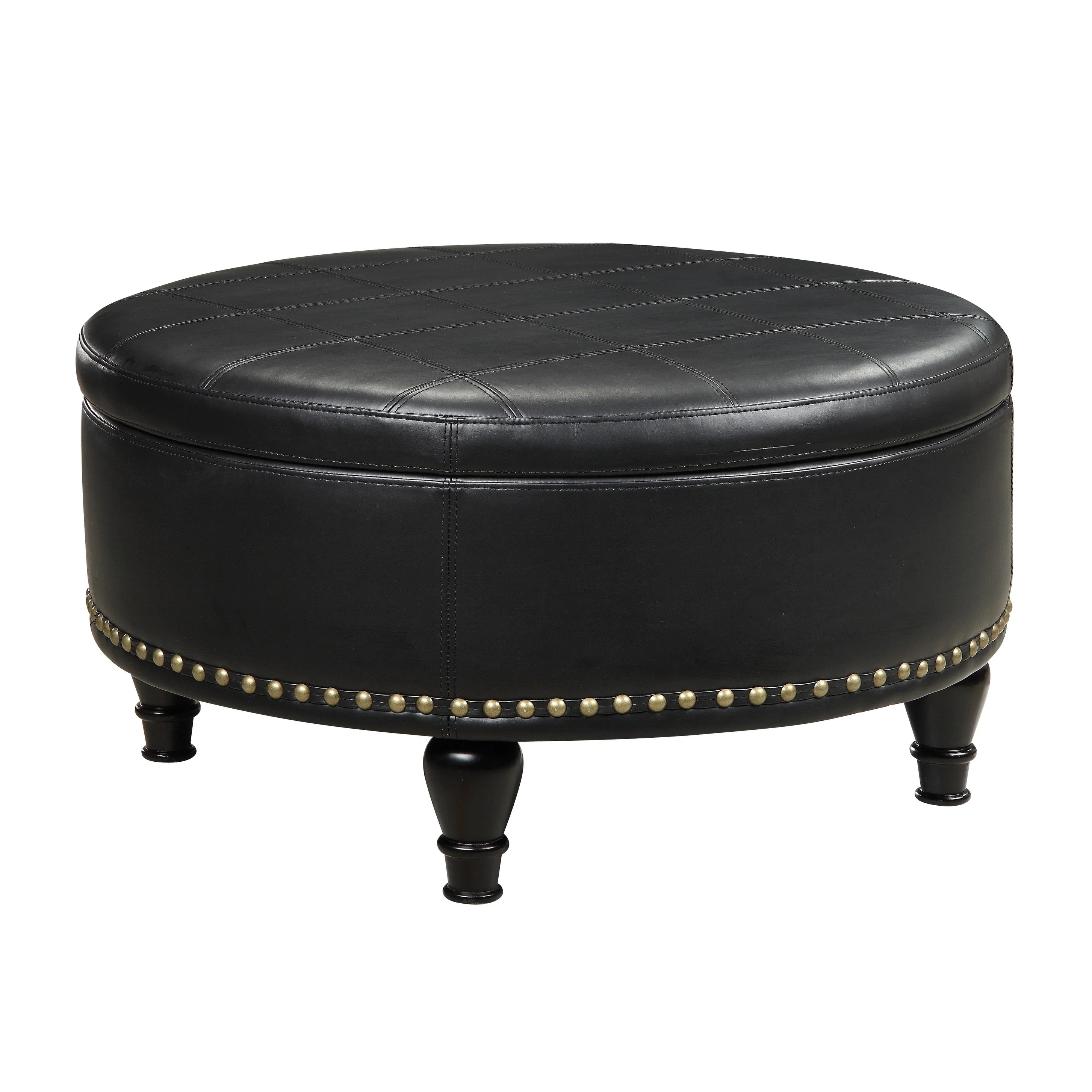 Copper Grove Payara Round Storage Ottoman