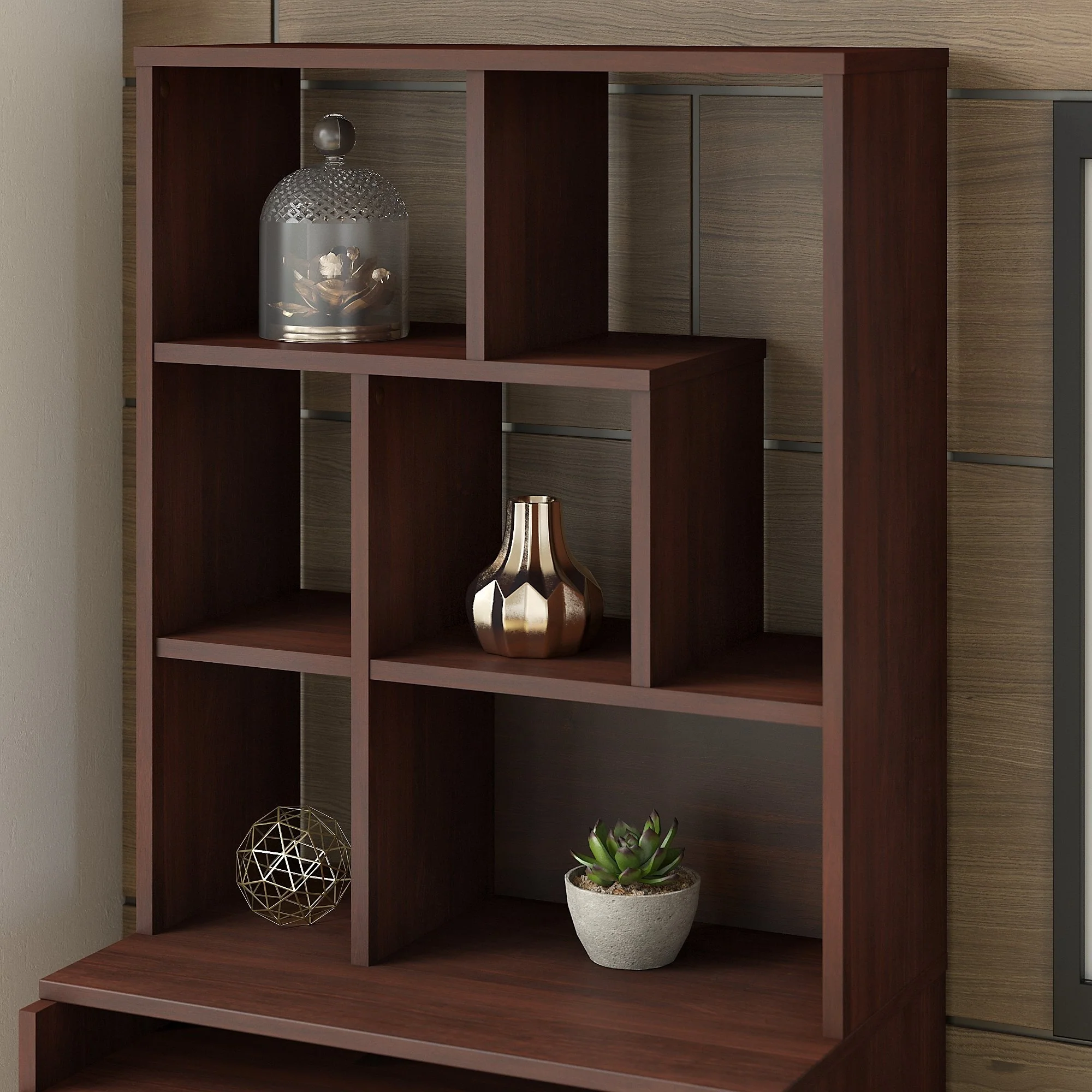 Centura Bookcase Hutch in Century Walnut