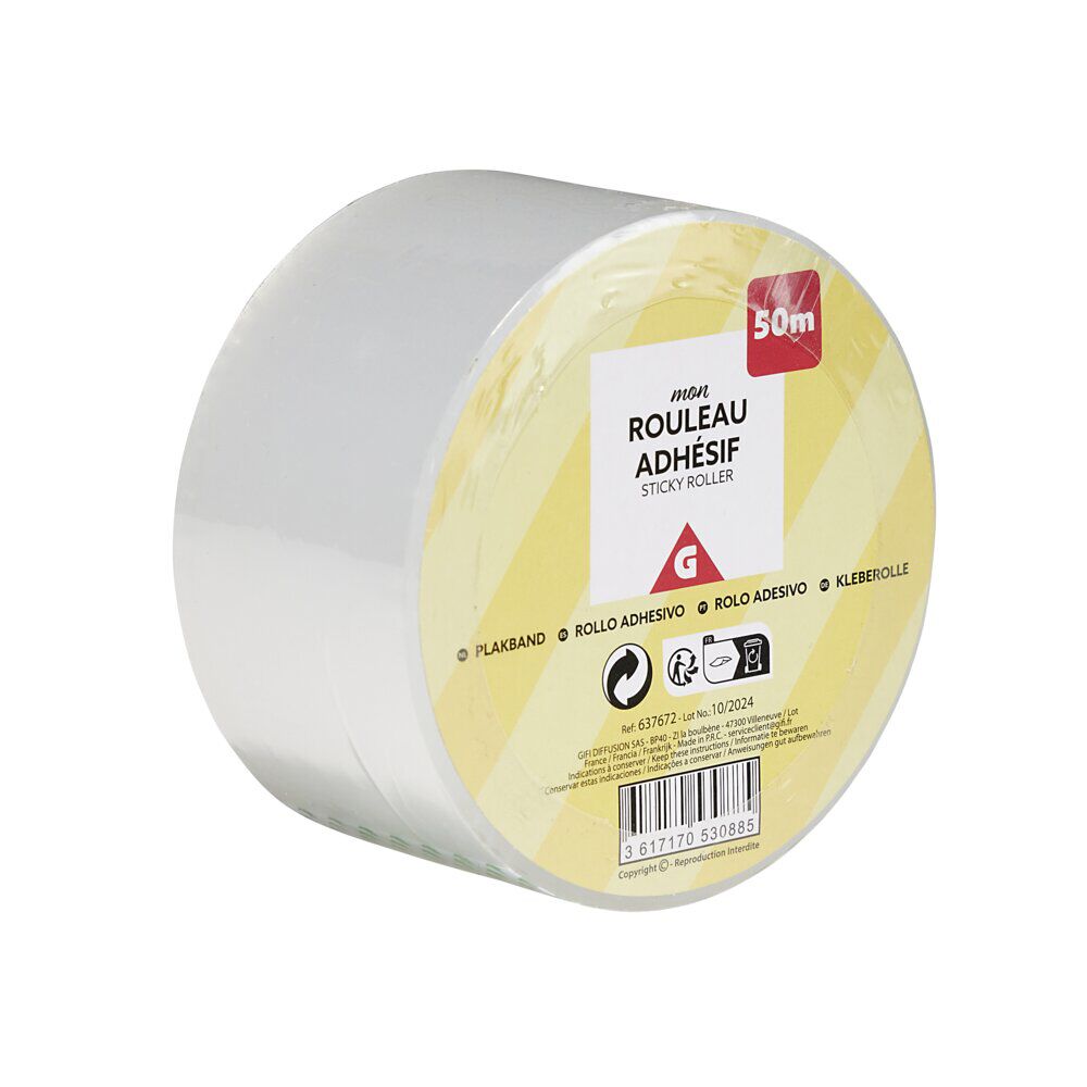 Rouleau adhésif customisable 50m