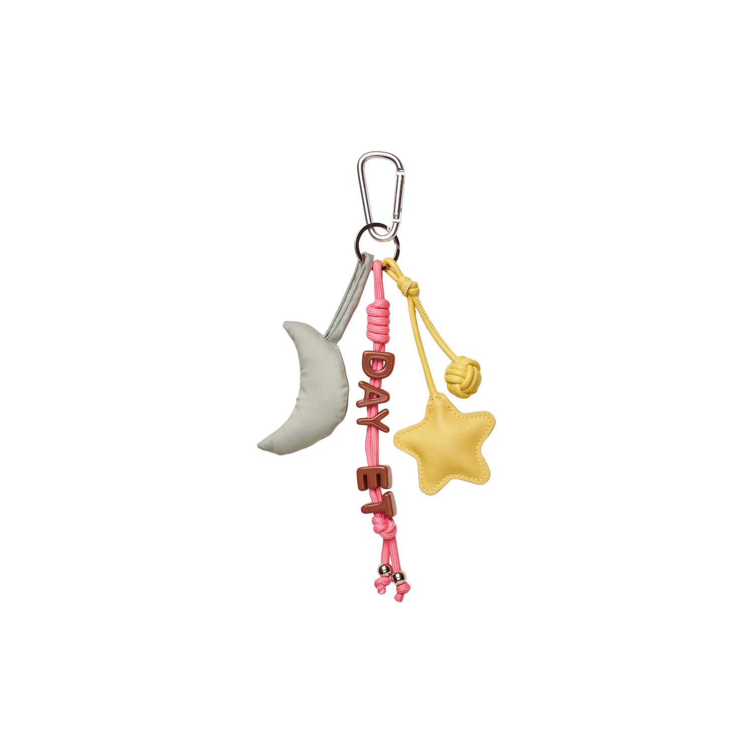 Day Moon and Star Charm, coffee bean