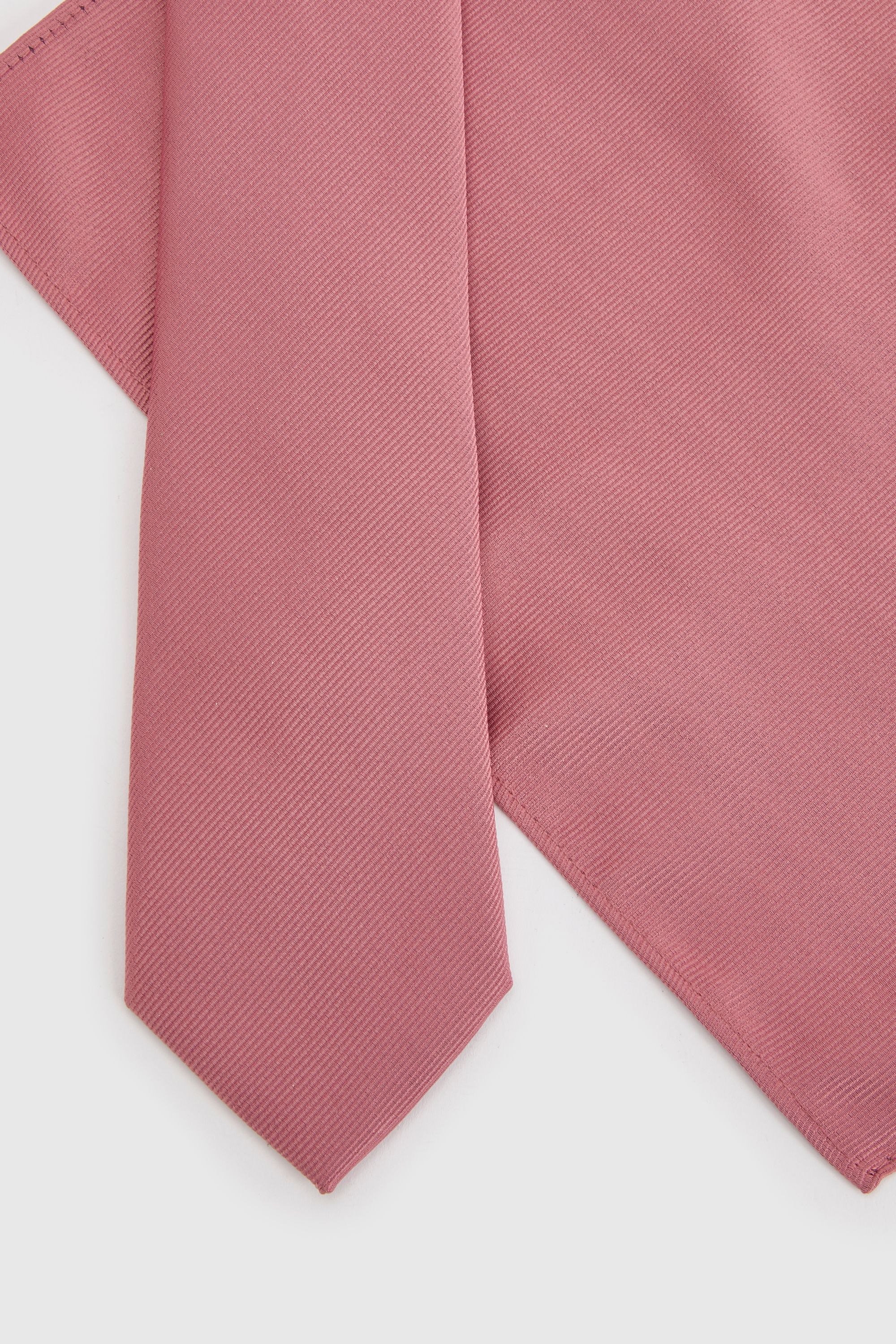 Burton Coral Plain Tie and Pocket Square