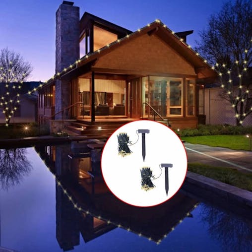 NNEVL LED Solar String Lights 2 pcs Warm White