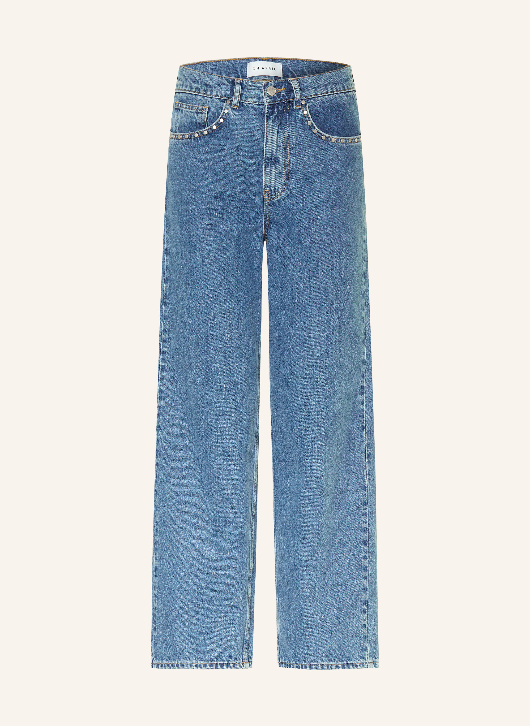 OH APRIL Straight Jeans JUTTA mit Nieten