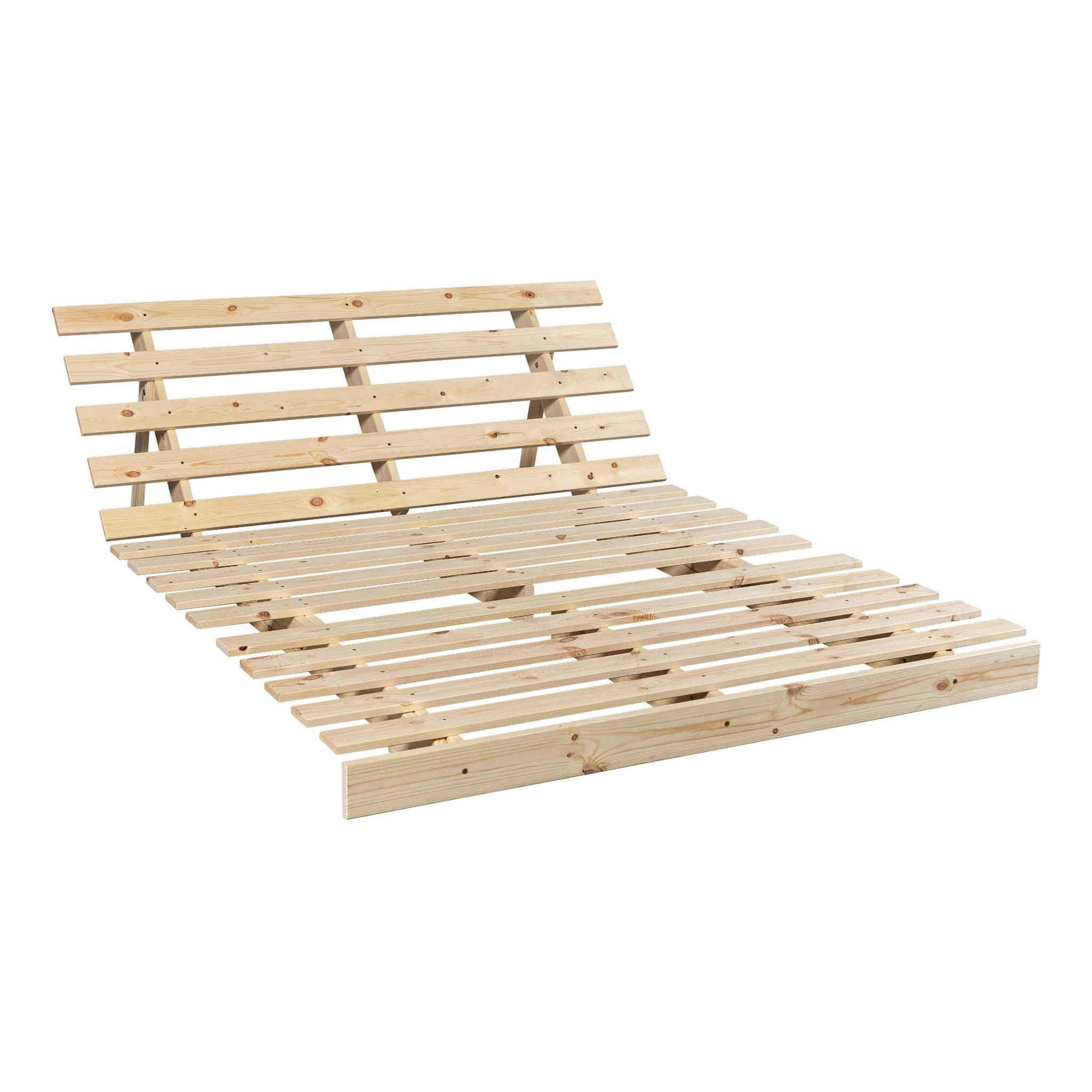 - Structure futon en pin massif 90x200