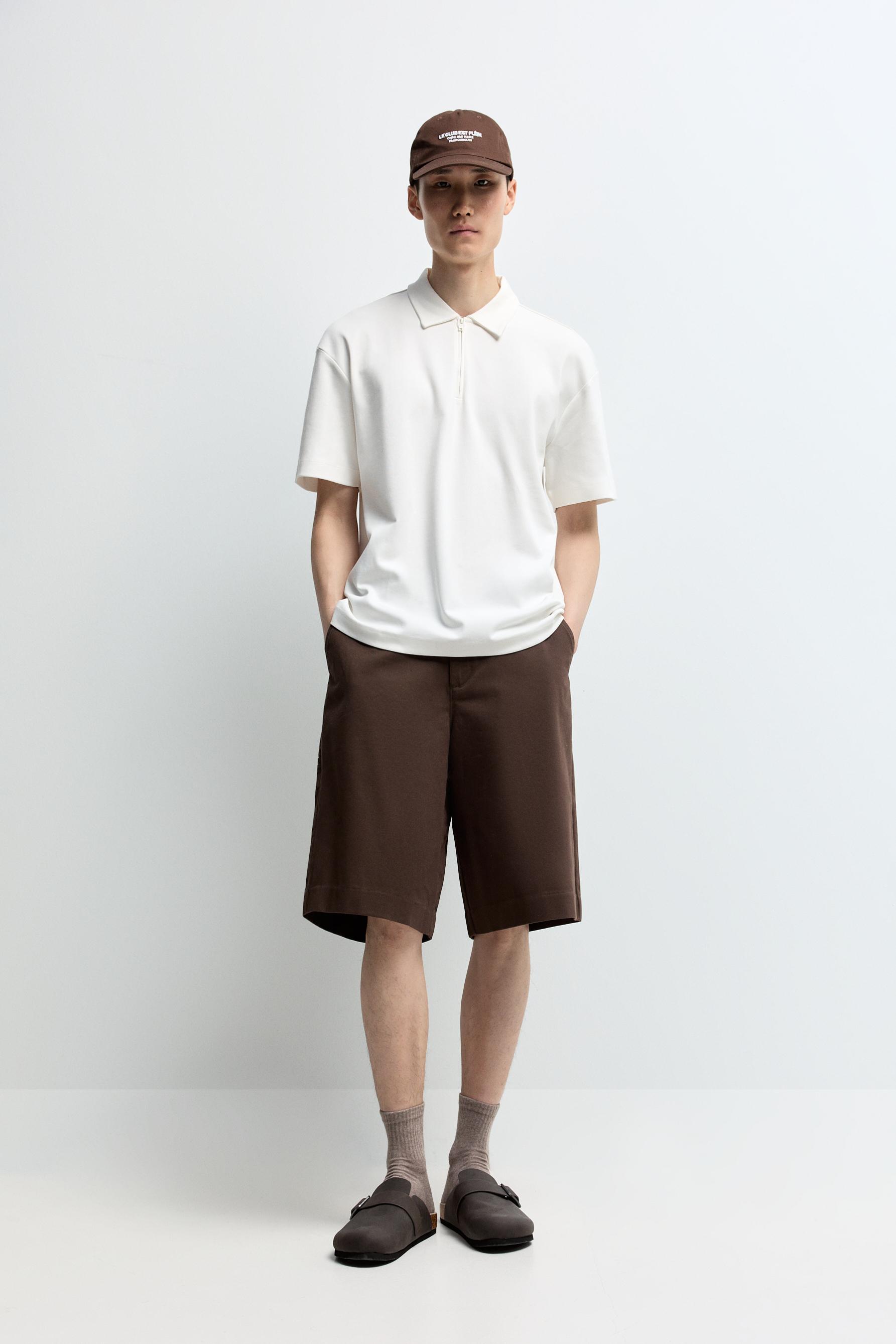 Polo interlock cremallera