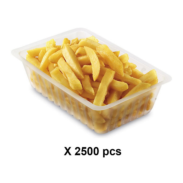 2500 Barquettes Charcutières 375cc de 13,8 x 9 x 4,6 cm - Emballage Pro Fraîcheur -Transparent Alimentaire - D-Work